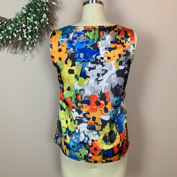 Kasper Women’s Multicolor Sleeveless Top Size Small - Picture 4 of 7